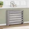 Image de vidaXL Cache-radiateur sonoma gris 104x20x82 cm bois dingénierie bouchon de radiateur cache-radiateur haut radiateur à 852695