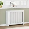 Image de Cache radiateur blanc 104x20x82 cm bois d ingénierie