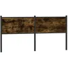 Image de vidaXL Tête de lit de remplacement chêne fumé 180 cm bois dingénierie et acier 4007703