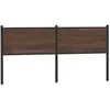 Image de vidaXL Tête de lit de remplacement chêne marron 180 cm bois dingénierie et acier 4007801
