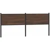 Image de vidaXL Tête de lit de remplacement chêne marron 190 cm bois dingénierie et acier 4007802