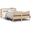 Image de vidaXL Cadre de lit avec tête de lit 160x200 cm bois de pin massif sommier cadre de lit double cadre de lit en bois 3306297