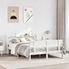 Image de vidaXL Cadre de lit sans matelas blanc 140x190 cm bois de pin massif 3306612