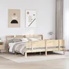Image de vidaXL Cadre de lit avec tête de lit sans matelas 200x200 cm 3306835