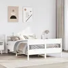 Image de vidaXL Cadre de lit sans matelas blanc 140x190 cm bois de pin massif 3306940