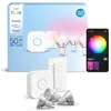 Image de Kit de démarrage - PHILIPS HUE - Lumière blanche et colorée ambiance -1 Bridge + 3 spots LED GU10 + 1 dimmer switch