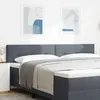 Image de vidaXL Tête de lit LED avec bandes LED Gris 200 cm Velours 3338169