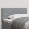 Image de vidaXL Tête de lit LED Gris clair 90 cm tissu 3338187