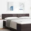 Image de vidaXL Tête de lit LED Marron 200 cm tissu 3338255