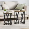 Image de Tables d appoint 2 pcs en bois d ingénierie