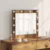 Image de Coiffeuse Vidaxl Miroir de vanité avec miroir Bois Ancien 60 x 55 x 18 cm