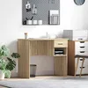 Image de vidaXL Bureau Chêne sonoma 90 x 49.5 x 75 cm Bois dingénierie 869268