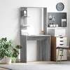 Image de vidaXL Bureau Sonoma gris 78.5 x 37 x 154.5 cm Bois dingénierie 869343