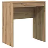 Image de Bureau moderne en bois dingénierie - vidaXL - Chêne artisanal - 70x40x76 cm - Compact - Résistant - Rangement ample