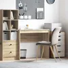 Image de vidaXL Bureau chêne sonoma 90 x 40 x 76 cm   Bois dingénierie design épuré