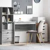 Image de Bureau droit vidaXL Sonoma gris 90 x 40 x 76 cm   bois dingénierie