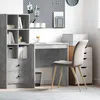 Image de Bureau - vidaXL - 869421 - Gris Béton - Bois dingénierie - 70 x 50 x 76 cm