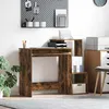Image de vidaXL Bureau Chêne fumé 106 x 40 x 88.5 cm Bois dingénierie 869470