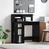 Image de vidaXL Bureau avec rangement Chêne noir 90 x 48 x 1015 cm 869523