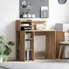 Image de Bureau - rehausse bureau Vidaxl Bureau Chêne artisanal 90 x 48 x 1015 cm Bois dingénierie