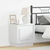 Image de Table de chevet avec lumières LED blanche 44x345x45 cm