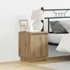 Image de Table de chevet avec lumières LED en chêne artisan 39x345x50 cm