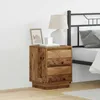 Image de vidaXL Cabinet de chevet avec tiroir Bois ancien 39 x 345 x 50 cm 869622