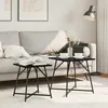 Image de vidaXL Ensemble de tables dappoint 2 pcs Chêne noir 869726