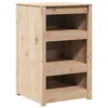 Image de Armoire de cuisine en pin - vidaXL - Bois de pin massif - 55x55x92 cm - Étagères spacieuses - Design moderne