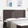 Image de vidaXL Tête de lit Marron foncé tissu 3337701
