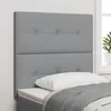 Image de vidaXL Tête de lit réglable en hauteur Gris clair 90 cm tissu 3337795