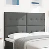 Image de vidaXL Tête de lit réglable en hauteur Gris foncé 144 cm tissu 3337822