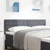Image de vidaXL Tête de Lit LED Capitonnée avec Cristaux Gris Foncé 72 cm Velours 3338060
