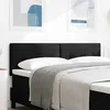 Image de vidaXL Tête de lit LED avec bandes LED Noir 160 cm tissu 3338137