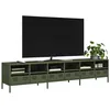 Image de vidaXL Meuble TV vert olive 202x39x435 cm acier laminé à froid 3307159