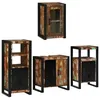 Image de Ensemble de mobilier de salle de bain - vidaXL - Bois massif recyclé - Multicolore - 55x35x60 cm - 9 étagères