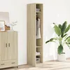 Image de vidaXL Garde-robe chêne sonoma 30x50x200 cm bois dingénierie armoire de rangement organisateur de garde-robe armoire 3307686