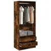 Image de vidaXL Garde-robe chêne fumé 80x50x200 cm bois dingénierie 3307751