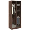 Image de vidaXL Garde-robe chêne marron 80x50x200 cm bois dingénierie armoire de rangement organisateur de garde-robe armoire 3307762