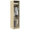 Image de vidaXL Garde-robe Chêne sonoma 50x50x200 cm Bois dingénierie armoire de rangement organisateur de garde-robe armoire 3307785