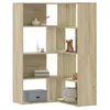 Image de vidaXL Bibliothèque dangle à 4 niveaux chêne sonoma bois dingénierie étagère à livres dangle vitrine dangle armoire 3307812