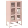 Image de vidaXL Buffet haut rose 68x39x123 cm acier 853357