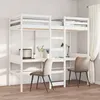 Image de vidaXL Cadre de lit superposé sans matelas blanc 80x200 cm pin massif cadre de lit mezzanine cadre de lit de cabine cadre 3308545