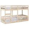 Image de vidaXL Lit superposé 90x200 cm Bois de pin massif 3308589
