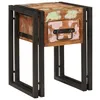 Image de Table dappoint - VIDAXL - Guéridon 30x30x40 cm - Bois recyclé - 1 tiroir - Cadre métal