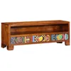 Image de Meuble TV - Multicolore - Bois dacacia massif - 110x30x40 cm - 3 tiroirs
