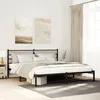 Image de vidaXL Cadre de lit en métal sans matelas chêne sonoma 180x200 cm 4017106