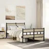 Image de vidaXL Cadre de lit en métal sans matelas chêne sonoma 120x190 cm 4017117
