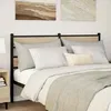 Image de vidaXL Tête de lit de remplacement chêne sonoma 140 cm fer et bois d’ingénierie tête de lit pour lit double 4017135