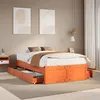 Image de vidaXL Cadre de lit sans matelas avec tiroirs 120x200 cm bois pin meuble de chambre à coucher lit double sommier lit 3308809